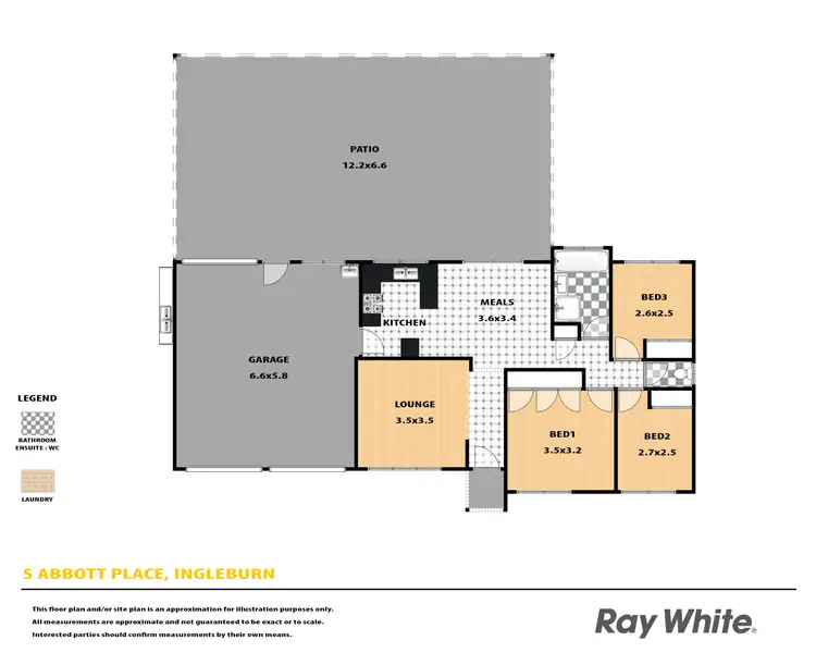Floorplan of Homely house listing, 5 Abbott Place, Ingleburn NSW 2565
