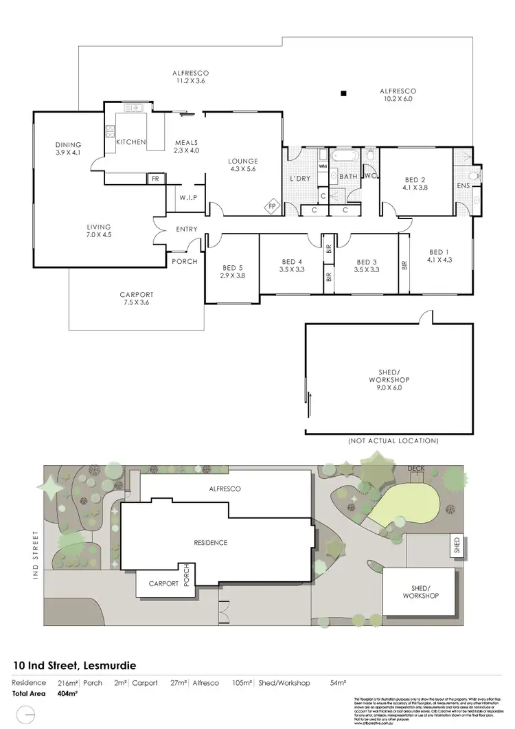Floorplan of Homely house listing, 10 Ind Street, Lesmurdie WA 6076