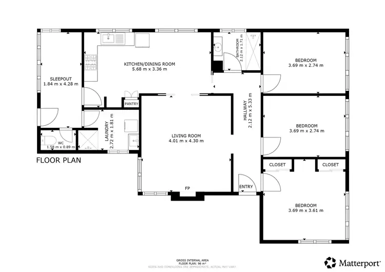Floorplan of Homely house listing, 2 Mokana Street, Kerang VIC 3579
