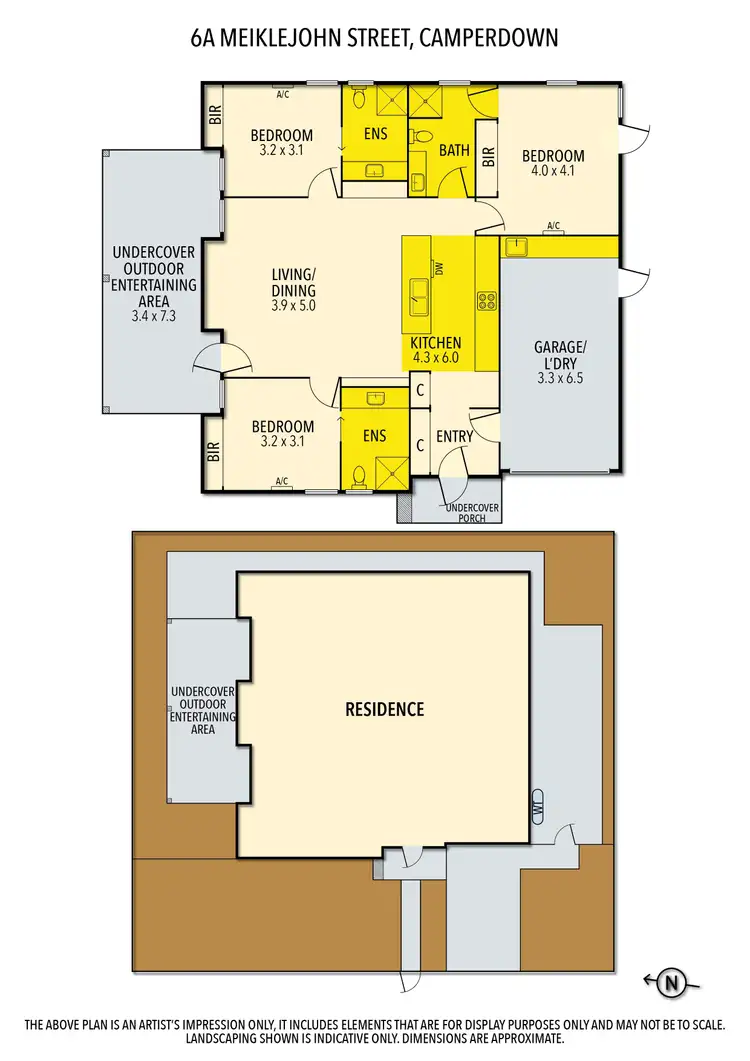 Floorplan of Homely house listing, 6A Meiklejohn Street, Camperdown VIC 3260