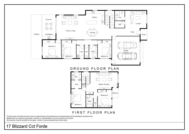 Floorplan of Homely house listing, 17 Blizzard Cct, Forde ACT 2914