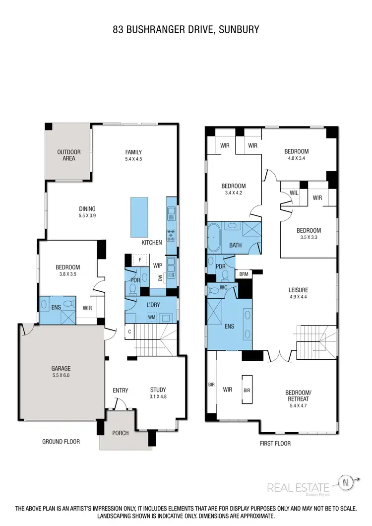 Floorplan of Homely house listing, 83 Bushranger Drive, Sunbury VIC 3429