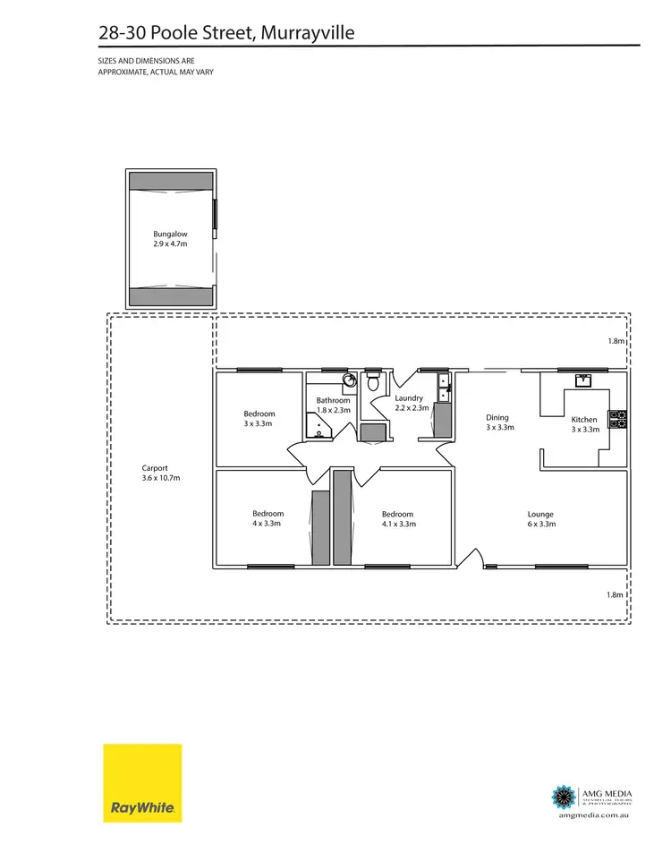 Floorplan of Homely house listing, 28-30 Poole Street, Murrayville VIC 3512