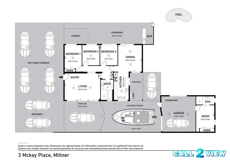 Floorplan of Homely house listing, 3 Mckay Place, Millner NT 810