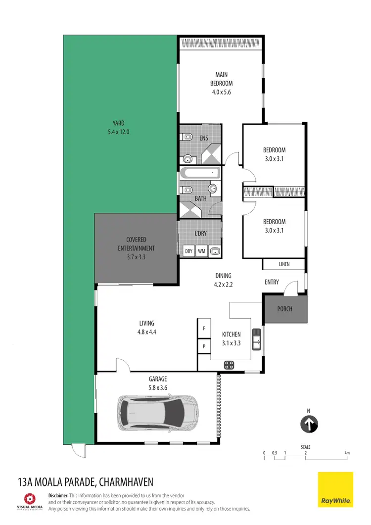 Floorplan of Homely house listing, 13a Moala Parade, Charmhaven NSW 2263
