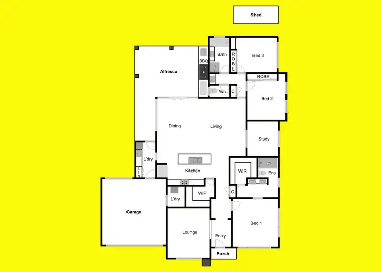 Floorplan of Homely house listing, 11 Cleek Way, Mildura VIC 3500