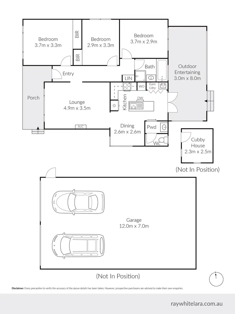 Floorplan of Homely house listing, 8 Newell Street, Lara VIC 3212