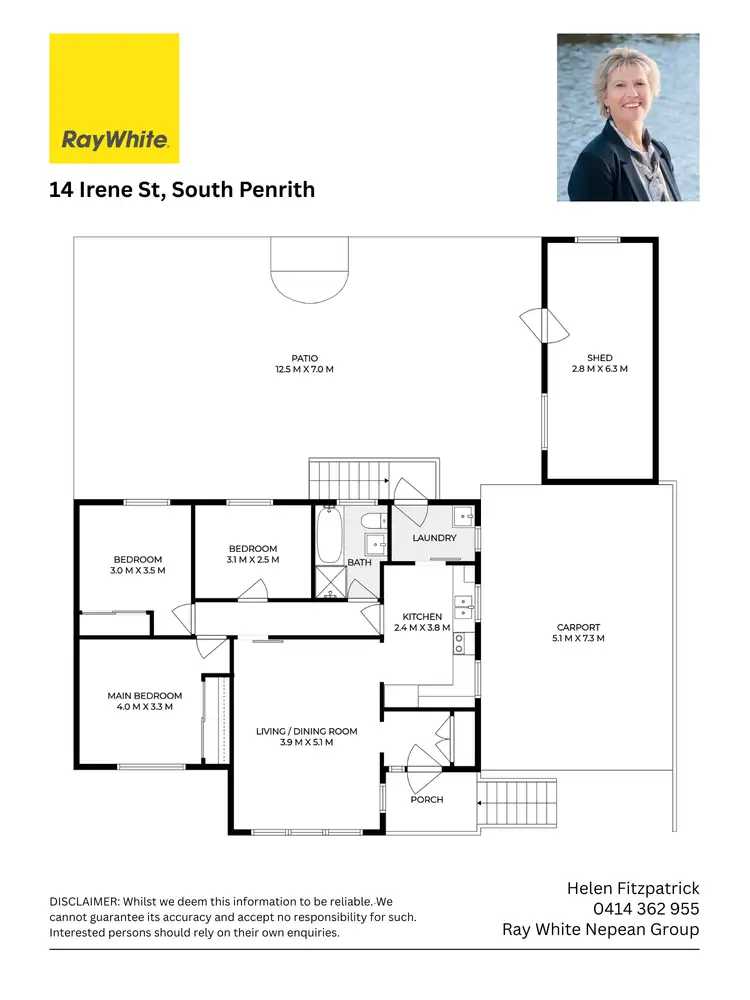 Floorplan of Homely house listing, 14 Irene Street, South Penrith NSW 2750