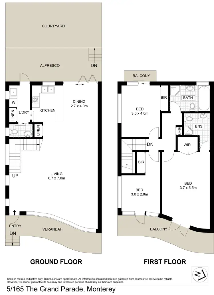 Floorplan of Homely townhouse listing, 5/165 - 166 The Grand Parade, Monterey NSW 2217