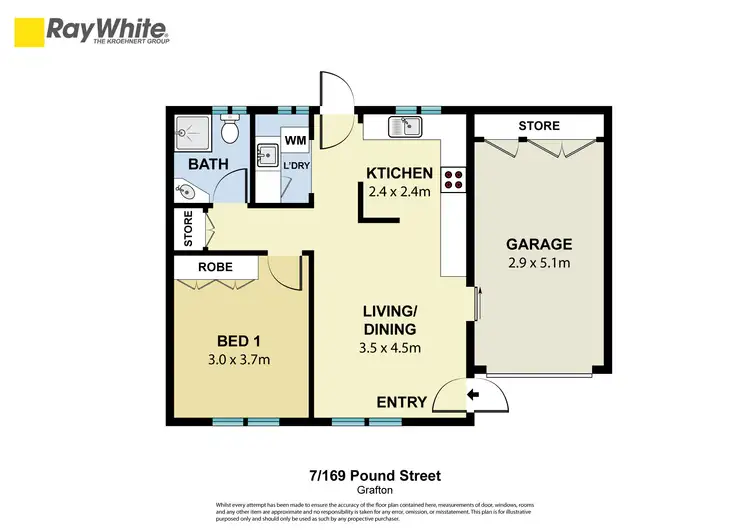 Floorplan of Homely house listing, 7/169 Pound Street, Grafton NSW 2460