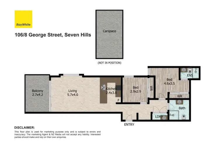 Floorplan of Homely apartment listing, 106/8 George Street, Seven Hills NSW 2147