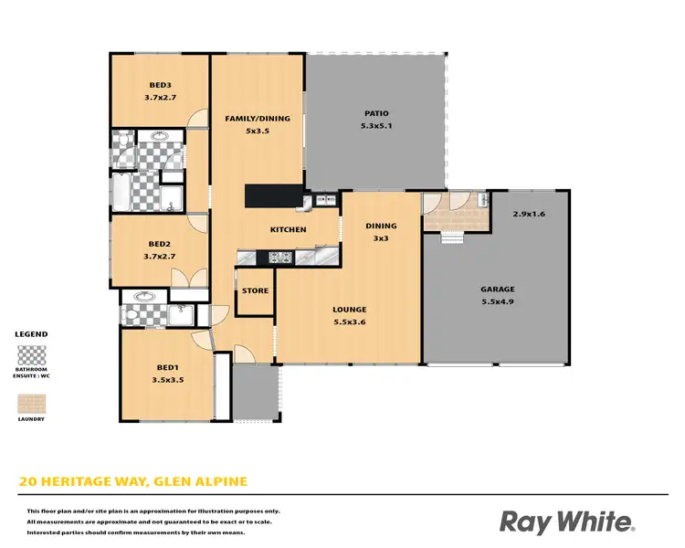 Floorplan of Homely house listing, 20 Heritage Way, Glen Alpine NSW 2560