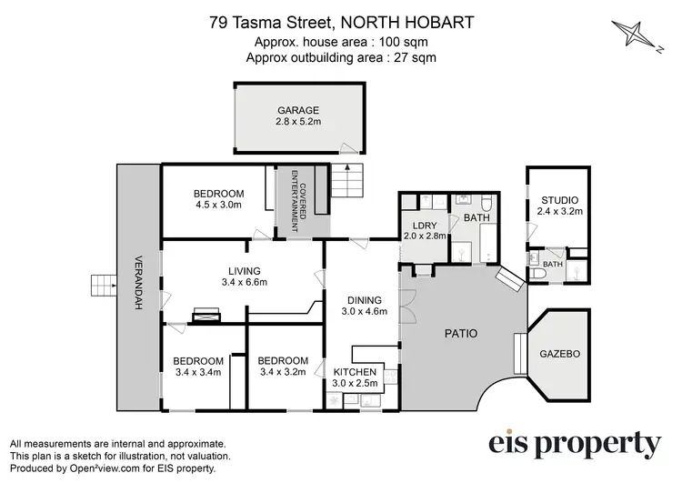 Floorplan of Homely house listing, 79 Tasma Street, North Hobart TAS 7000