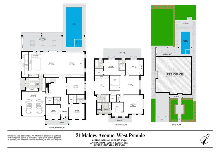 Floorplan of Homely house listing, 31 Malory Avenue, West Pymble NSW 2073