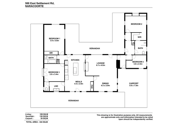 Floorplan of Homely rural property listing, 588 East Settlement Road, Naracoorte SA 5271