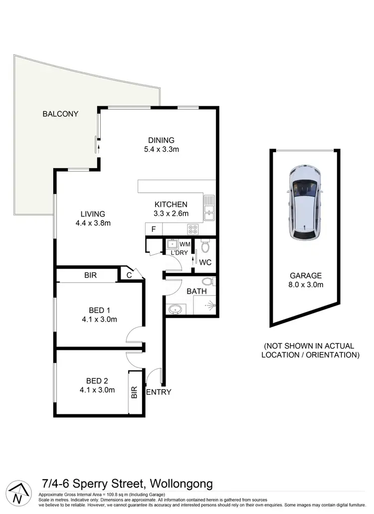 Floorplan of Homely apartment listing, 7/4-6 Sperry Street, Wollongong NSW 2500