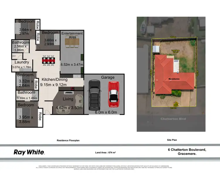 Floorplan of Homely house listing, 6 Chatterton Boulevard, Gracemere QLD 4702