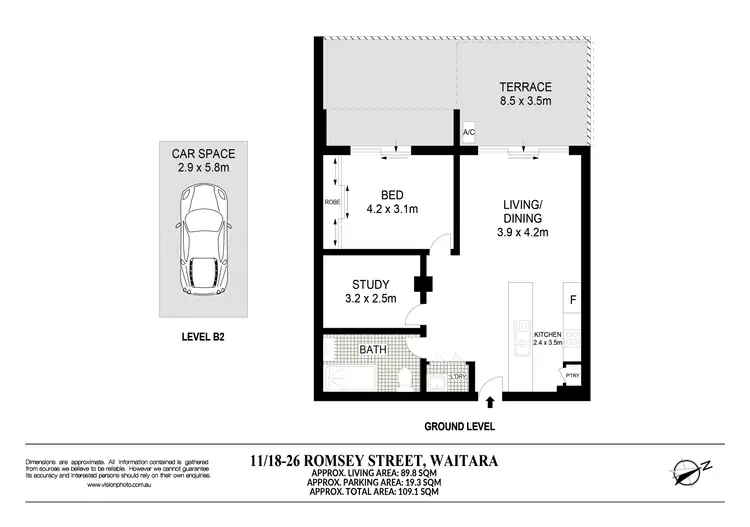 Floorplan of Homely apartment listing, 11/18-26 Romsey Street, Waitara NSW 2077