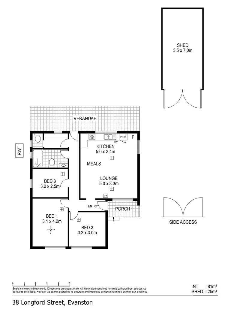 Floorplan of Homely other listing, 38 Longford Street, Evanston SA 5116