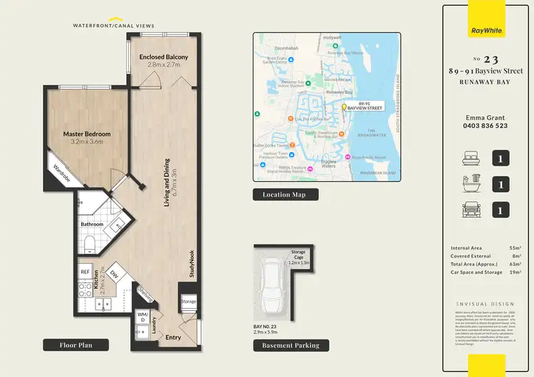 Floorplan of Homely apartment listing, 23/89-91 Bayview Street, Runaway Bay QLD 4216