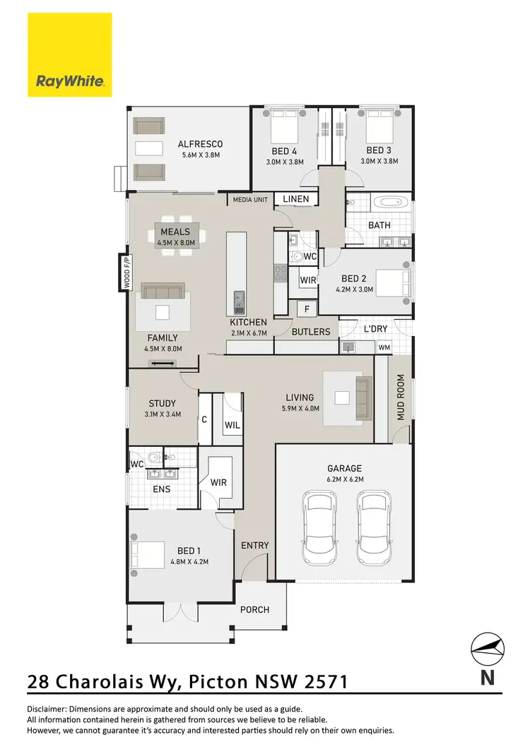 Floorplan of Homely house listing, 28 Charolais Way, Picton NSW 2571
