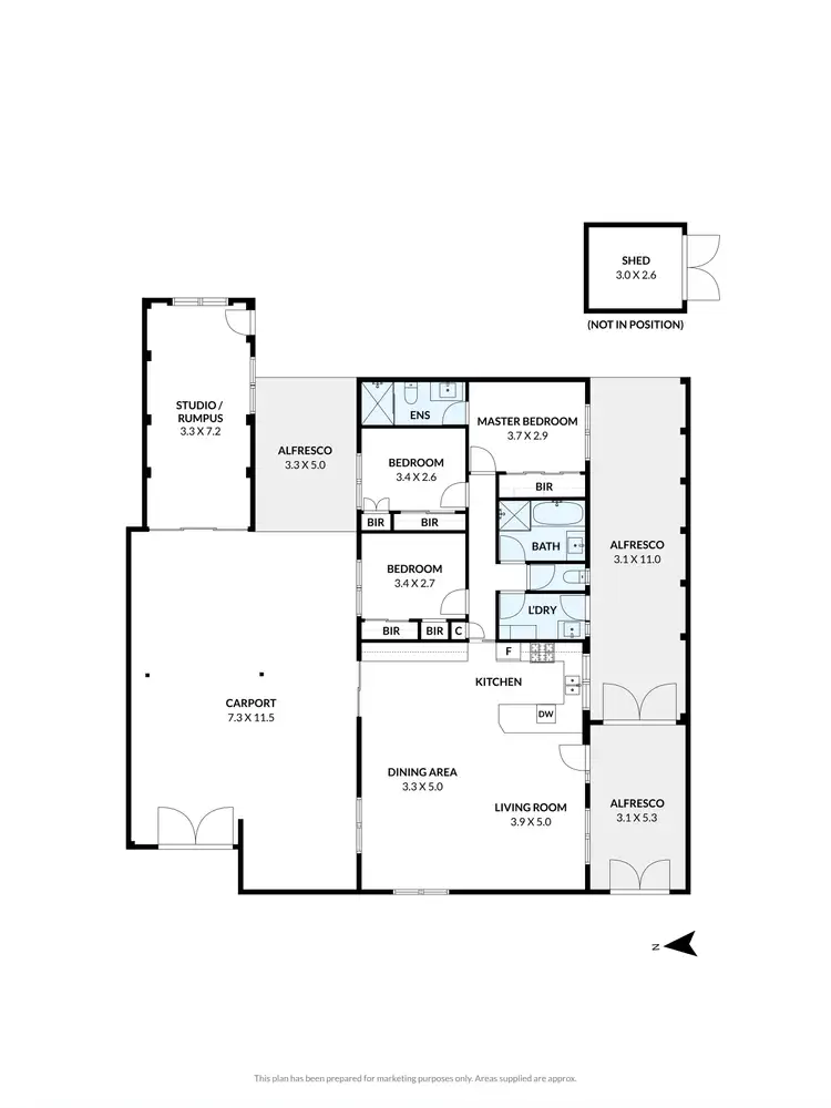 Floorplan of Homely house listing, 20 Odessa Avenue, Keilor Downs VIC 3038
