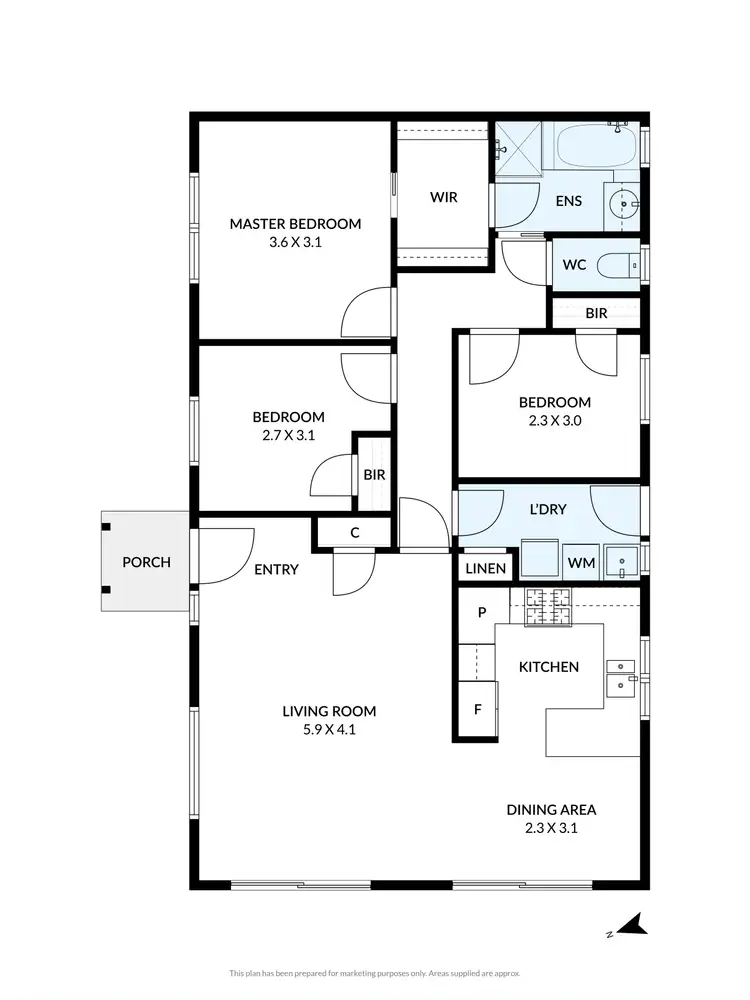 Floorplan of Homely house listing, 1/12 Glendenning Street, St Albans VIC 3021