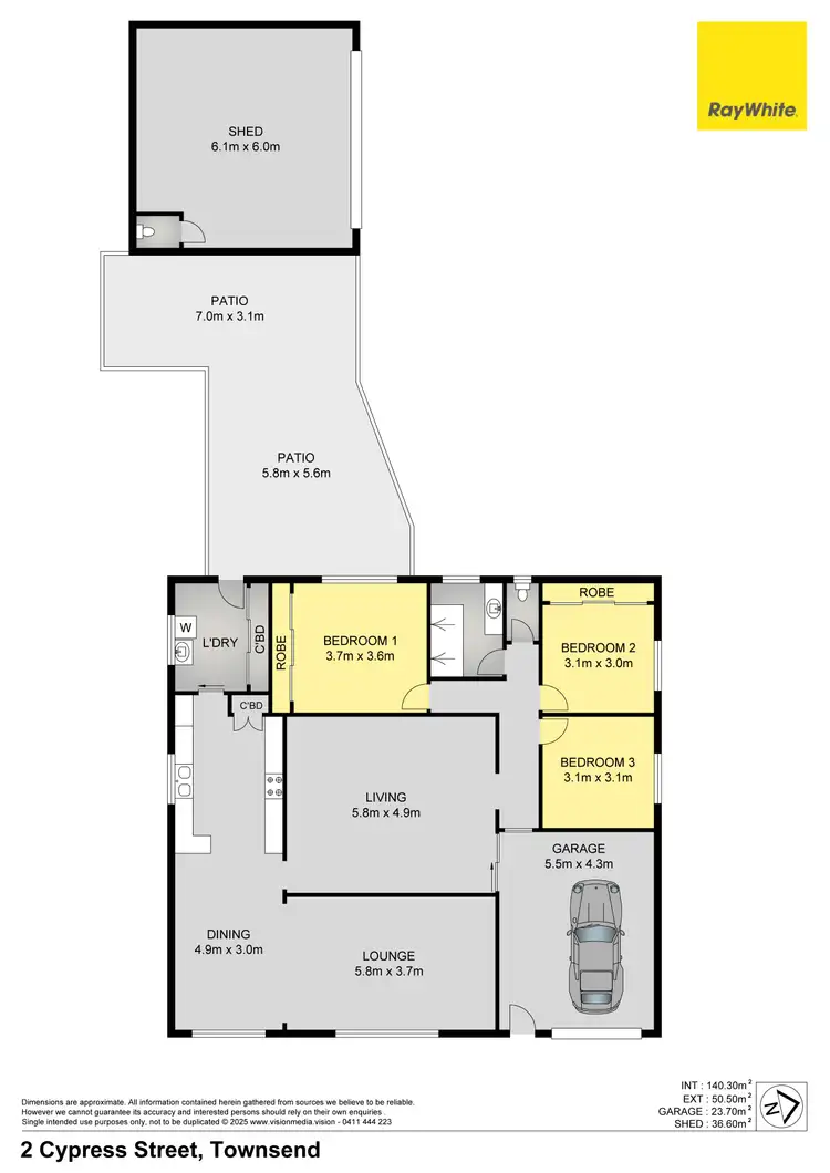 Floorplan of Homely house listing, 2 Cypress Street, Townsend NSW 2463