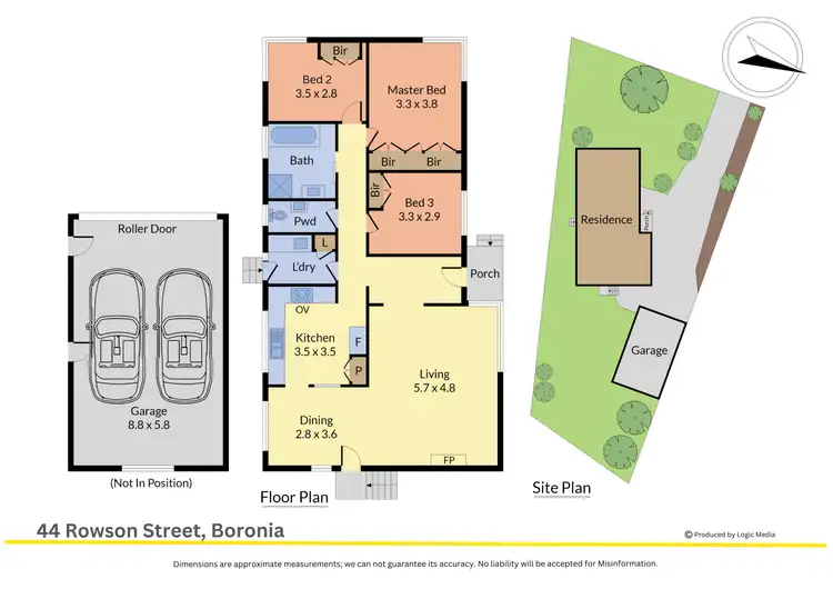 Floorplan of Homely house listing, 44 Rowson Street, Boronia VIC 3155