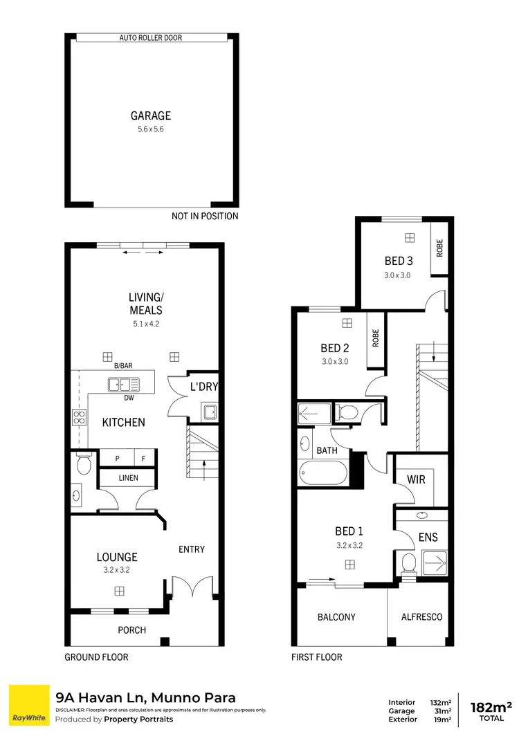 Floorplan of Homely townhouse listing, 9A Havan Lane, Munno Para SA 5115