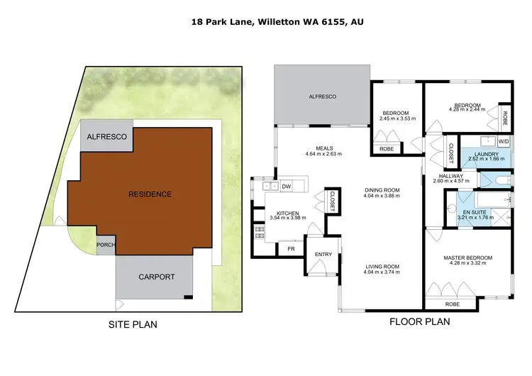 Floorplan of Homely house listing, 18 Park Lane, Willetton WA 6155
