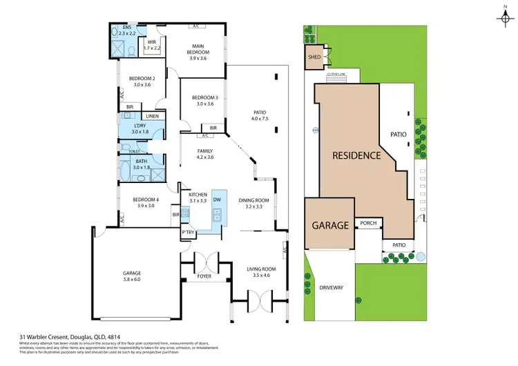 Floorplan of Homely house listing, 31 Warbler Crescent, Douglas QLD 4814