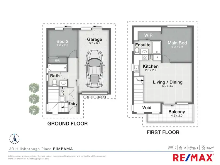 Floorplan of Homely townhouse listing, 30 Hillsborough Place, Pimpama QLD 4209