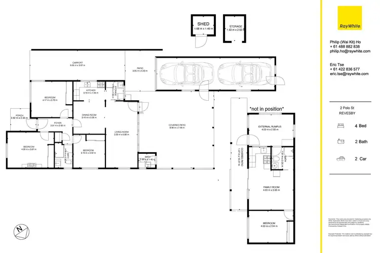 Floorplan of Homely house listing, 2 Polo Street, Revesby NSW 2212