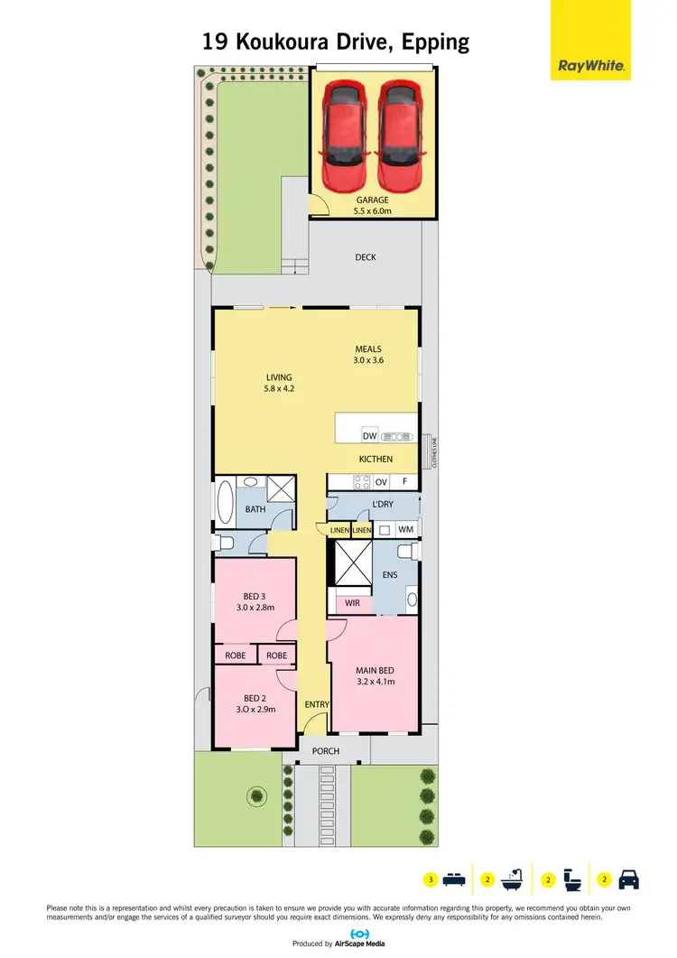 Floorplan of Homely house listing, 19 Koukoura Drive, Epping VIC 3076