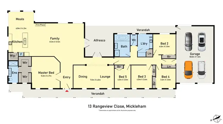 Floorplan of Homely house listing, 13 Rangeview Close, Mickleham VIC 3064