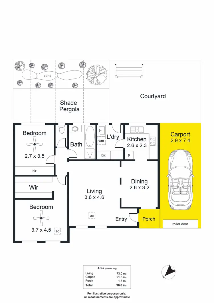 Floorplan of Homely house listing, 7/18 Washington Crescent, Findon SA 5023