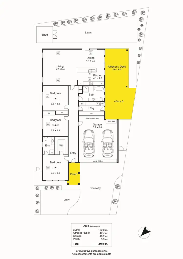 Floorplan of Homely house listing, 6 Day Avenue, Daw Park SA 5041