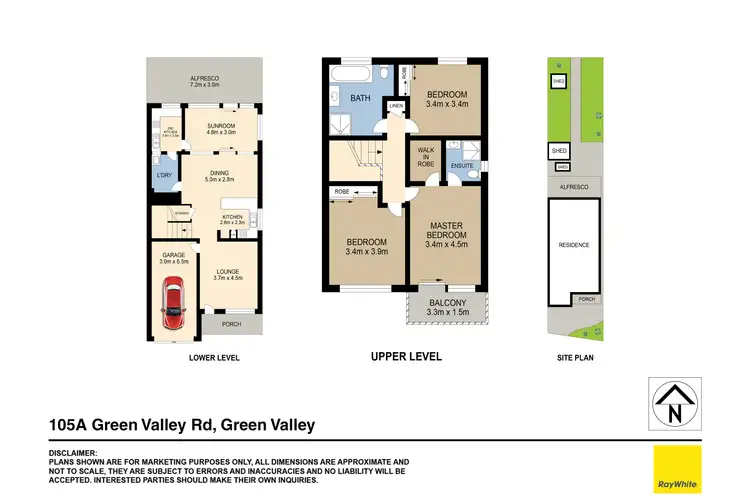 Floorplan of Homely semi-detached listing, 105A Green Valley Road, Green Valley NSW 2168