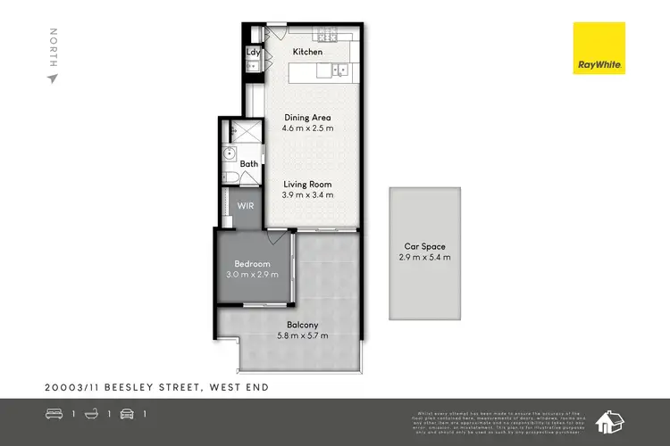 Floorplan of Homely unit listing, 20003/11-15 Beesley Street, West End QLD 4101