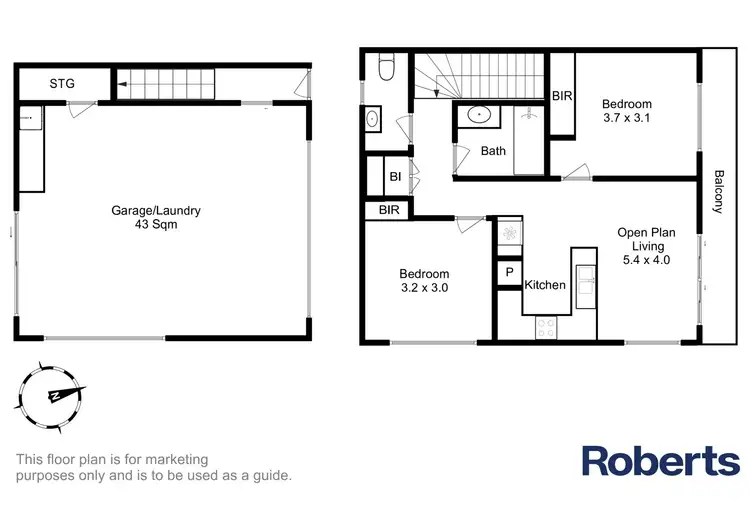 Floorplan of Homely townhouse listing, 1/11B Gordon Street, Sorell TAS 7172