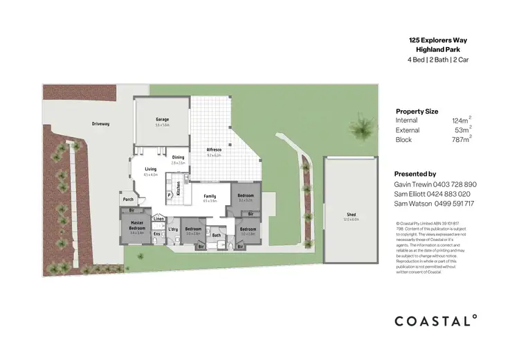 Floorplan of Homely house listing, 125 Explorers Way, Highland Park QLD 4211