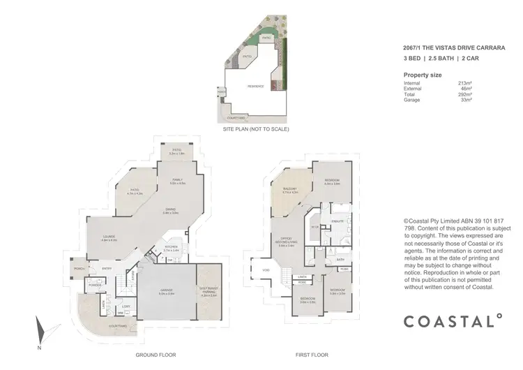 Floorplan of Homely townhouse listing, 2067/1 The Vistas Drive Drive, Carrara QLD 4211
