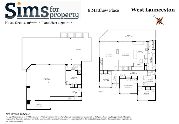 Floorplan of Homely house listing, 8 Matthew Place, West Launceston TAS 7250
