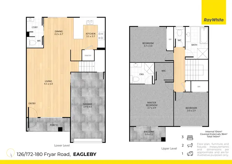 Floorplan of Homely townhouse listing, 126/172-180 Fryar Road, Eagleby QLD 4207