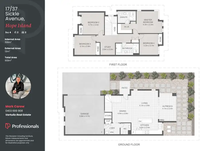 Floorplan of Homely townhouse listing, 17/37 Sickle Avenue, Hope Island QLD 4212