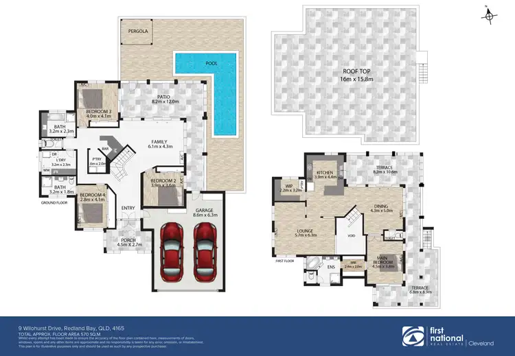 Floorplan of Homely house listing, 9 Wilohurst Drive, Redland Bay QLD 4165