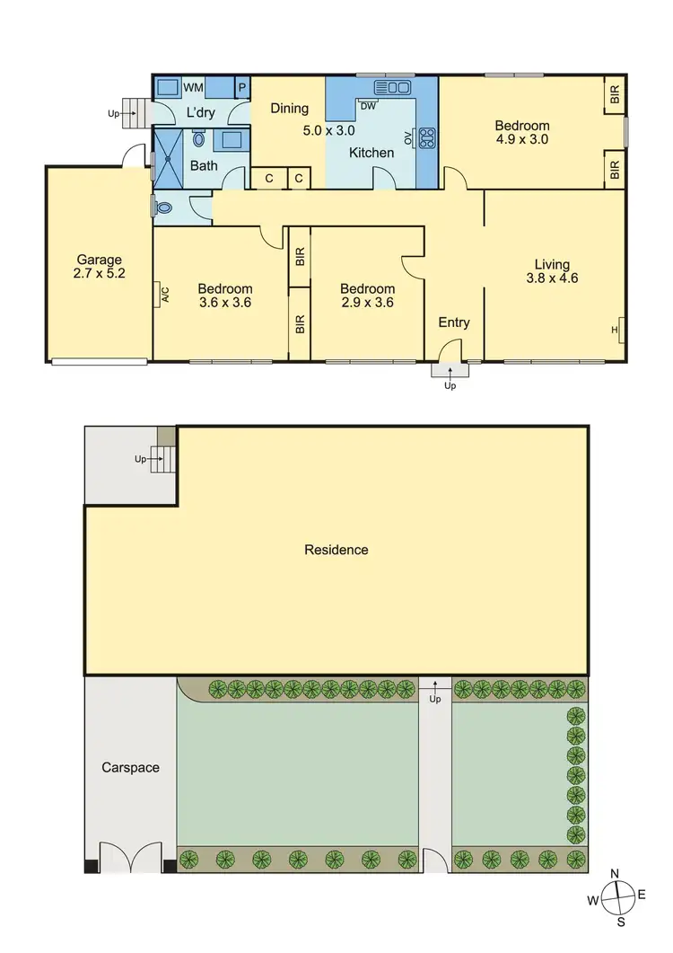 Floorplan of Homely unit listing, 1/3 Garden Avenue, Glen Huntly VIC 3163