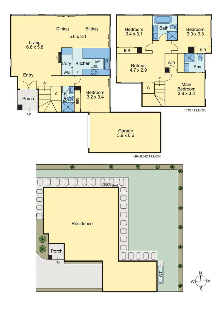 Floorplan of Homely townhouse listing, 2/38 Andrew Street, Oakleigh VIC 3166