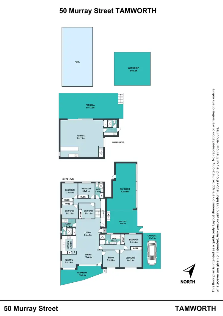 Floorplan of Homely house listing, 50 Murray Street, Tamworth NSW 2340